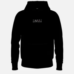 Image of Tommy Hilfiger Mens Square Logo Hoodie - Black - M