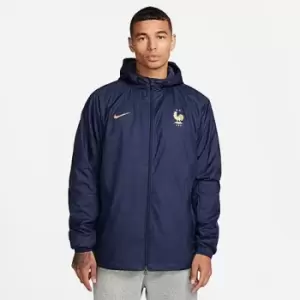 Image of Mens Nike France Strike Dri-FIT Hooded Soccer Jacket