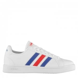 Image of adidas Grand Court Base Mens Trainers - Wht/Blue/Red