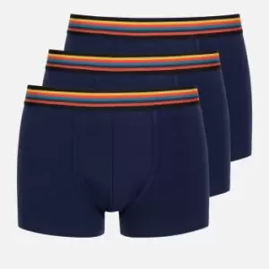 Image of Paul Smith Mens 3 Pack Trunk Boxer Shorts - Navy - M