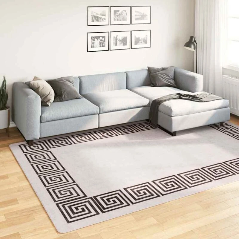 Image of VIDAXL Rug Washable 190x300cm Light Beige Anti Slip vidaXL 8720286653845