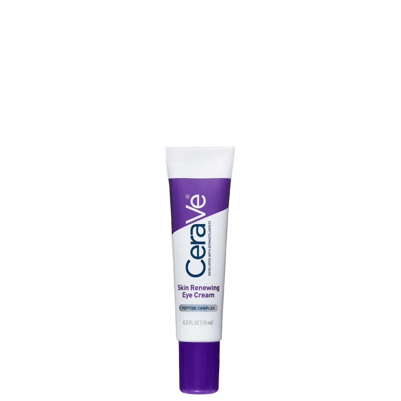 Image of CeraVe Skin Renewing Eye Cream with Peptide Complex & Caffeine for Brighter Smoother Eyes 15ml