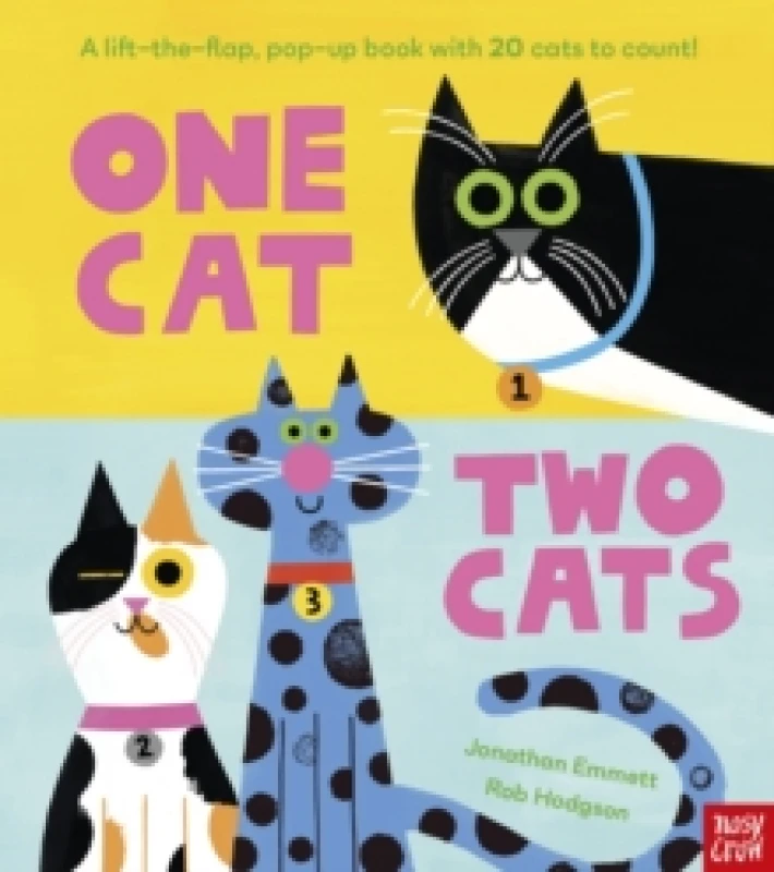 Image of One Cat, Two Cats : A lift-the-flap, pop-up book with 20 cats to count! Hardback