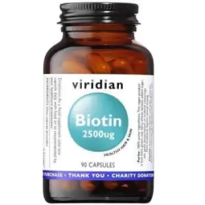 Image of Viridian Biotin 2500ug 90 Capsules