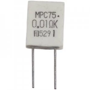 Image of Metal film resistor 0.05 Radial lead MPC76 2 W 10 Fukushima Futaba MPC76 2W 005 Ohm 10