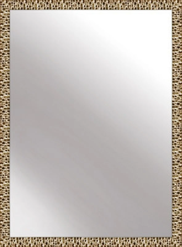 Image of Nielsen Banks Mosaic Design Wall Mirror Bathroom Mirror Living Room Mirror - Gold - 50 X 70Cm