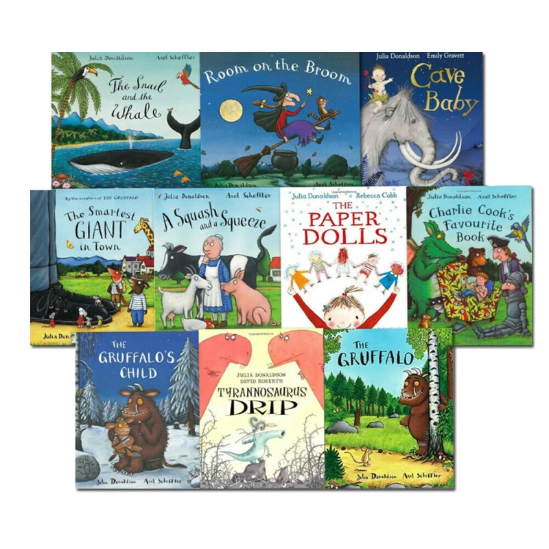 Image of Julia Donaldson Picture Book Collection 10 Book Set The Gruffalo Julia Donaldson Books