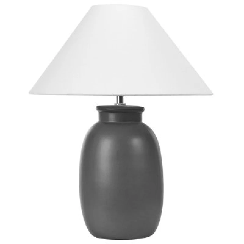 Image of Beliani Table Lamp Patillas Ceramic Black