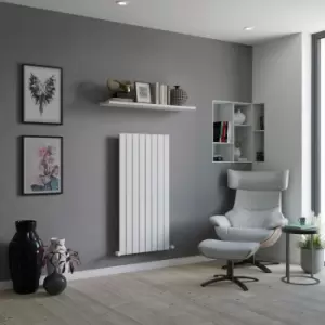Image of Ximax Vertirad White Horizontal Or Vertical Designer Radiator, (W)595mm X (H)1200mm