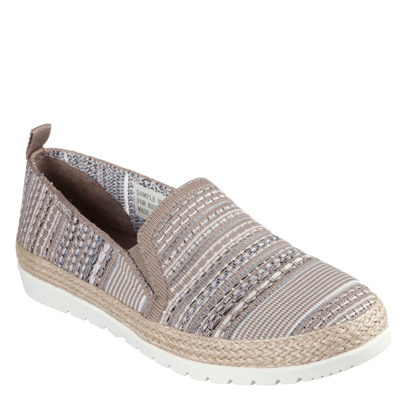 Image of Skechers Womens Engineered Woven Twin Gore Slip On Espadrilles - Multi Female 2