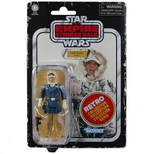 Image of Hasbro Star Wars Retro Collection Han Solo (Hoth) Toy Action Figure