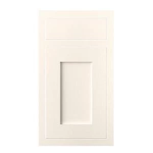 Image of Cooke Lewis Carisbrooke Ivory Framed Drawerline door drawer front W400mm Pack of 1