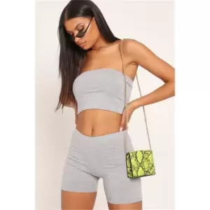 Image of I Saw It First Greymarl Basic Bandeau Top - Grey