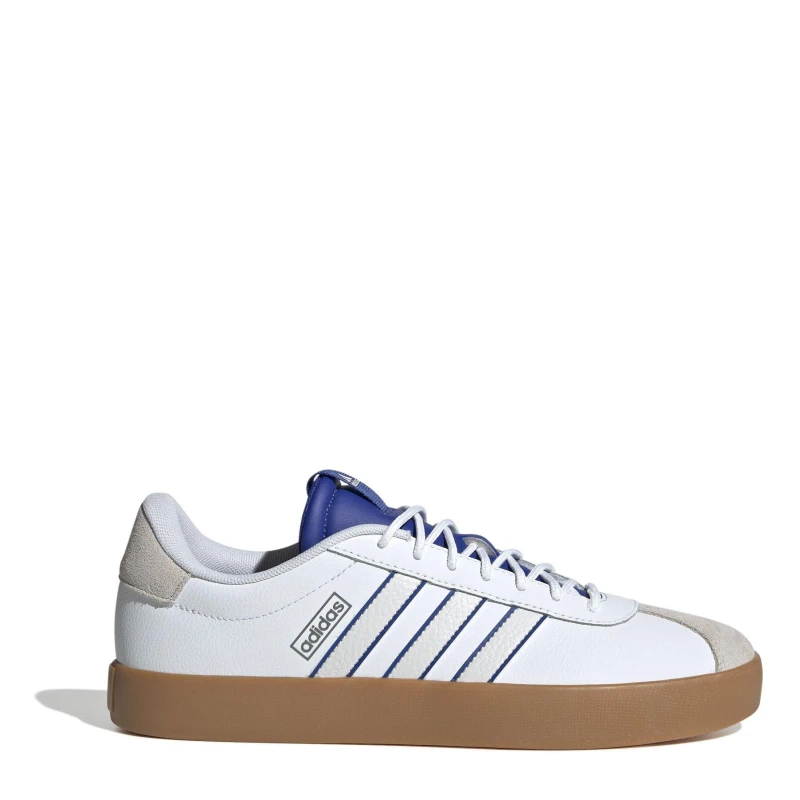 Image of adidas VL Court 3.0 Trainers Mens White/Blue male 8 (42)