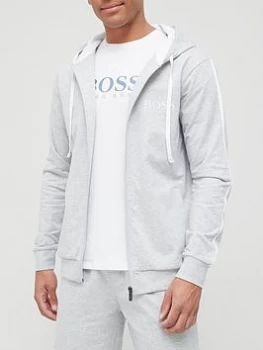 Image of Hugo Boss Authentic Lounge Zip Through Hoodie Grey Size S Men