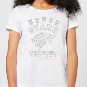 Image of Game of Thrones House Stark Womens T-Shirt - White - 4XL