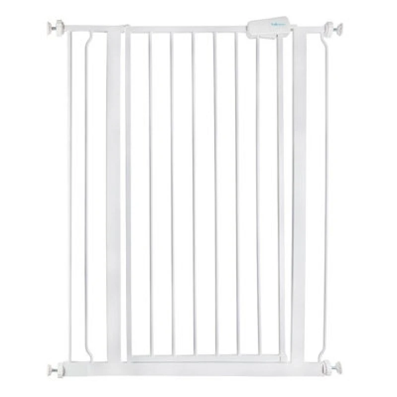 Image of Safetots Extra Tall Metal Safety Gate Pressure Fit, 81.4Cm - 89Cm, White, 104Cm In Height, Extra Tall Baby Gate