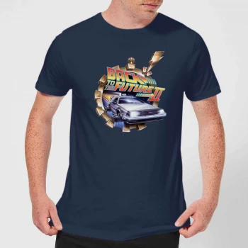 Image of Back To The Future Clockwork T-Shirt - Navy - XS - Navy