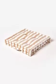 Image of Cotton Thick Stripe Floor Cushion