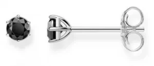 Image of Thomas Sabo Glam And Soul Sterling Silver Black Studs H1964- Jewellery