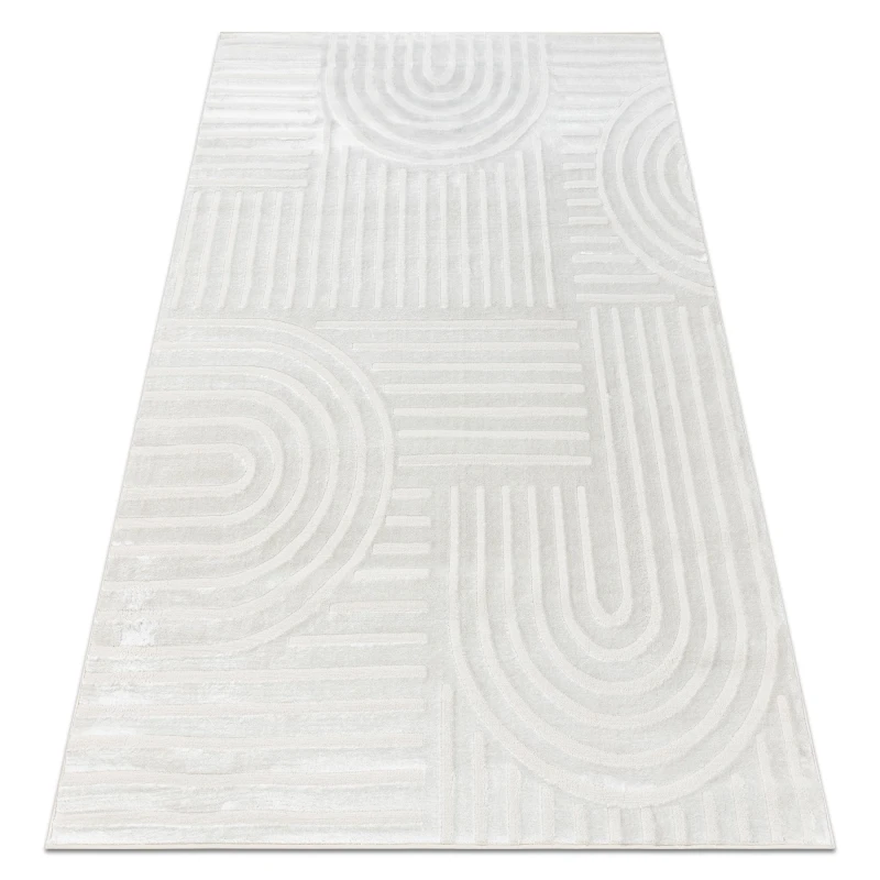Image of RugsX Carpet Balance 1918 Cream - Geometric, Structural, Glamour 80X150 Cm