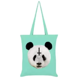 Image of Unorthodox Collective Panda Tote Bag (One Size) (Mint Green) - Mint Green