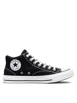 Image of Converse Chuck Taylor All Star Malden Street Canvas Mid, Black/White, Size 9, Men