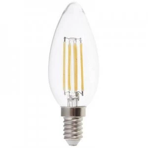 Image of V-TAC 4365 LED (monochrome) EEC A+ (A++ - E) E14 Candle 4 W = 30 W Warm white (Ø x L) 35mm x 100 mm dimmable