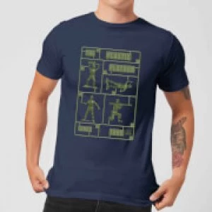 Image of Toy Story Plastic Platoon Mens T-Shirt - Navy - M