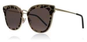 Image of Jimmy Choo Nile/S Sunglasses Gold / Panther XMG 63mm