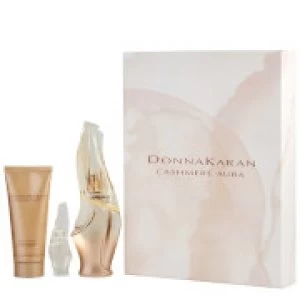 Image of DKNY Cashmere Aura Eau de Parfum 100ml Body Lotion and 10ml Rollerball Set