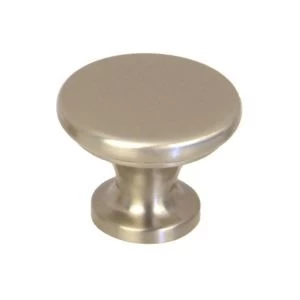 Image of BQ Satin Nickel effect Round Internal Knob Cabinet knob D28.7mm