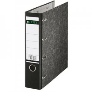 Image of Leitz Lever arch file 1092-00-00 2 x A5 landscape Spine width: 75mm Black Paste paper 4 brackets 10920000