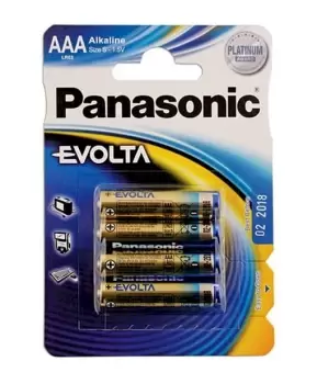 Image of Panasonic Evolta AAA Battery 12x4 Blister Packs Connect 30645