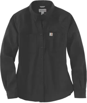 Image of Carhartt Rugged Professional Ladies Shirt, black, Size XS for Women, black, Size XS for Women