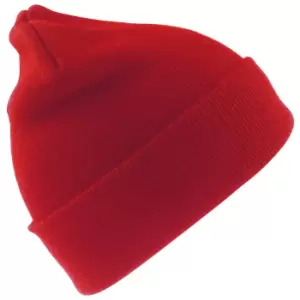 Image of Result Wooly Heavyweight Knit Thermal Winter/Ski Hat (One Size) (Red)