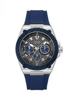 Image of Guess Legacy Navy Silicone Mens Watch
