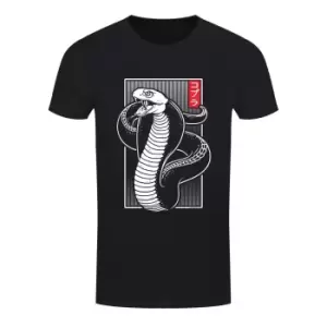 Image of Unorthodox Collective Mens Oriental Fangs T-Shirt (L) (Black/White)