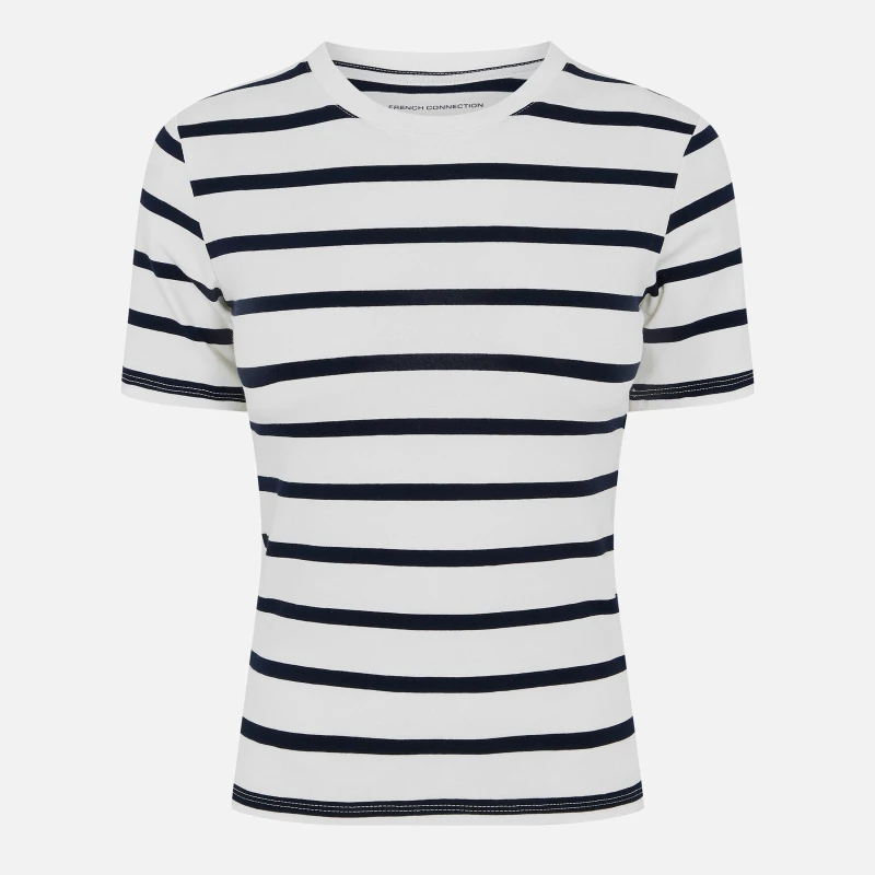 Image of French Connection Rallie T-Shirt - Blue Blue 6