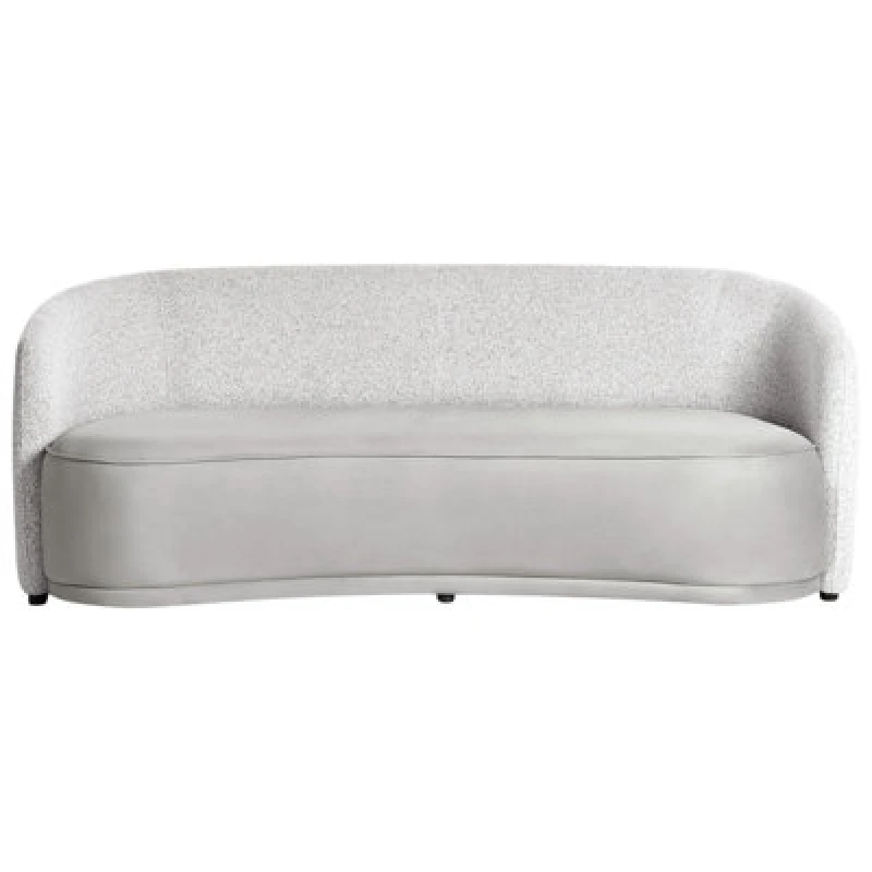 Image of Beliani Sofa 3 Seater Roset Fabric Grey
