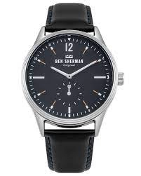 Image of Ben Sherman London Black Spitalfields Vinyl Geo' Watch - WB015UB