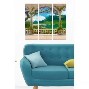 Image of MDF6413948 Multicolor Decorative MDF Painting (3 Pieces)