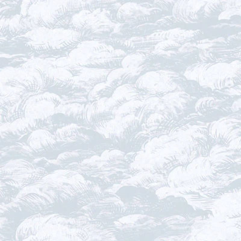 Image of As Creation Bricoflor Non-Woven Wallpaper, Cloud Wallpaper In Grey, White - 10,05 X 0,53 M