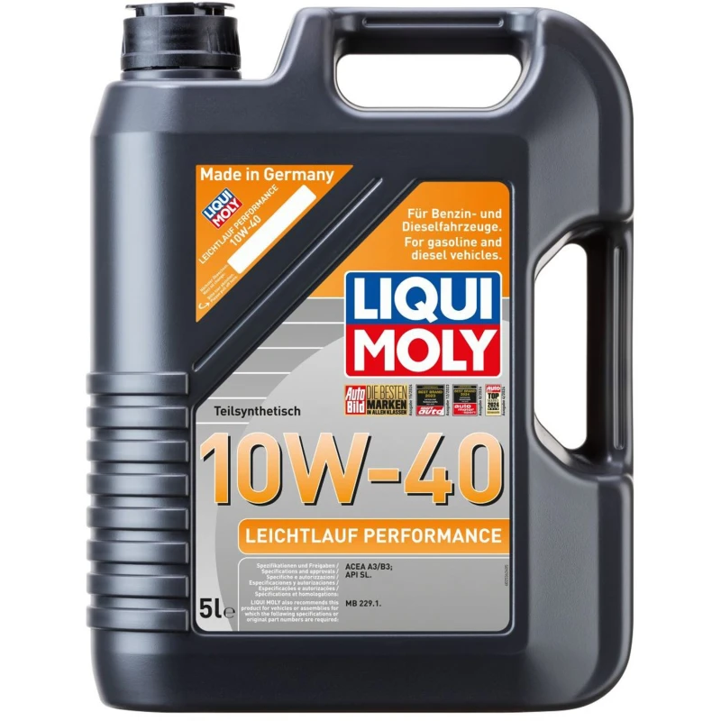 Image of LIQUI MOLY 2536 Engine oil Leichtlauf Performance 10W-40 Capacity: 5l, Part Synthetic Oil Engine Oil (1862)