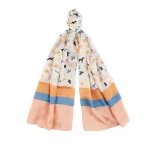 Image of Barbour Dog Stripe Print Wrap White