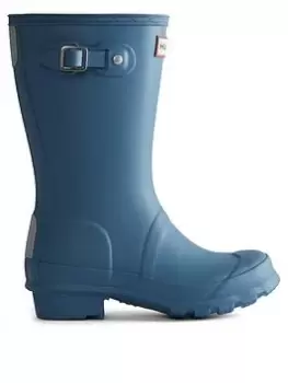 Image of Hunter Kids Original Wellington Boot, Blue, Size 1 Older