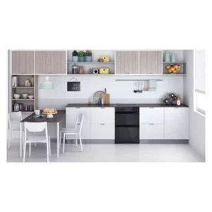 Image of Indesit ID67V9KMB Ceramic Hob Double Oven Electric Cooker