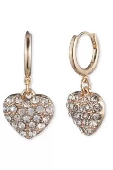 Image of Ladies Lauren Ralph Lauren Jewellery Huggie Heart Earrings 14G00232
