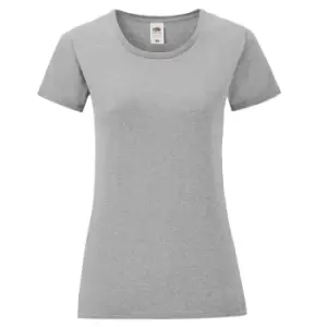 Image of Fruit of the Loom Womens/Ladies Iconic 150 Heather T-Shirt (M) (Athletic Heather Grey)