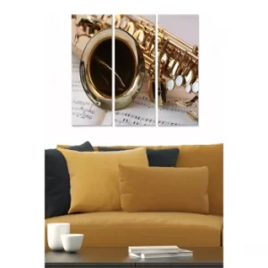 Image of MDF546303 Multicolor Decorative MDF Painting (3 Pieces)